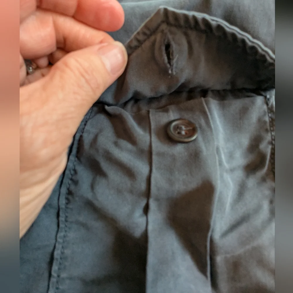 Free People Casual Button Down cCamp Shirt, Size Small, cadet blue - Picture 5 of 8